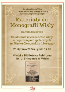 Plakat - Materiały do Monografii Wisły