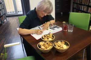 Wpis w księdze pamiątkowej.