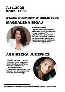 Plakat ze zdjęciami rozmówczyń