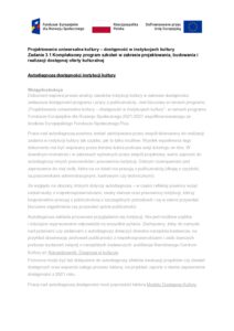 Projektowanie uniwersalne kultury zad. 3.1 - Autodiagnoza